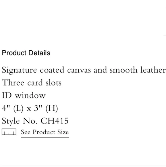 Coach ID & Card Case - Picture 5 of 5